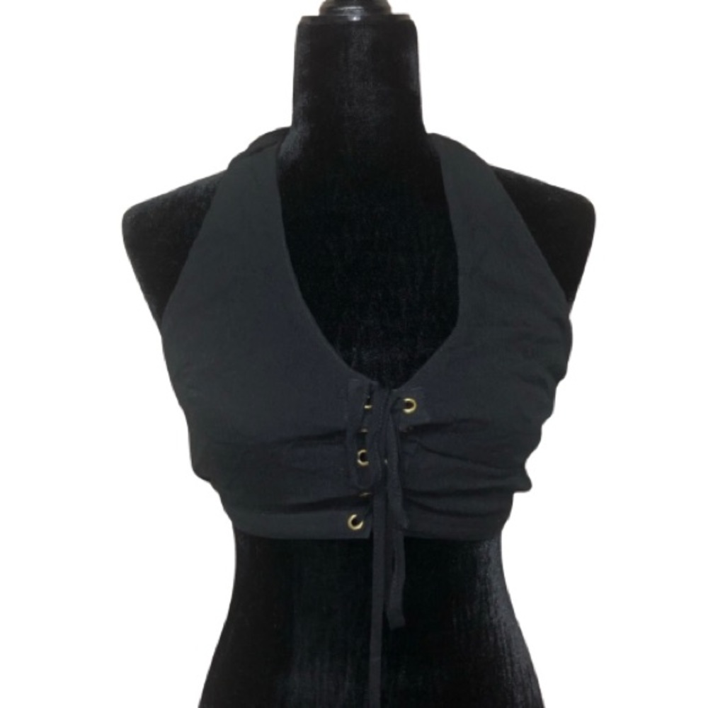 LF Rumor Boutique Lace Up Halter Top